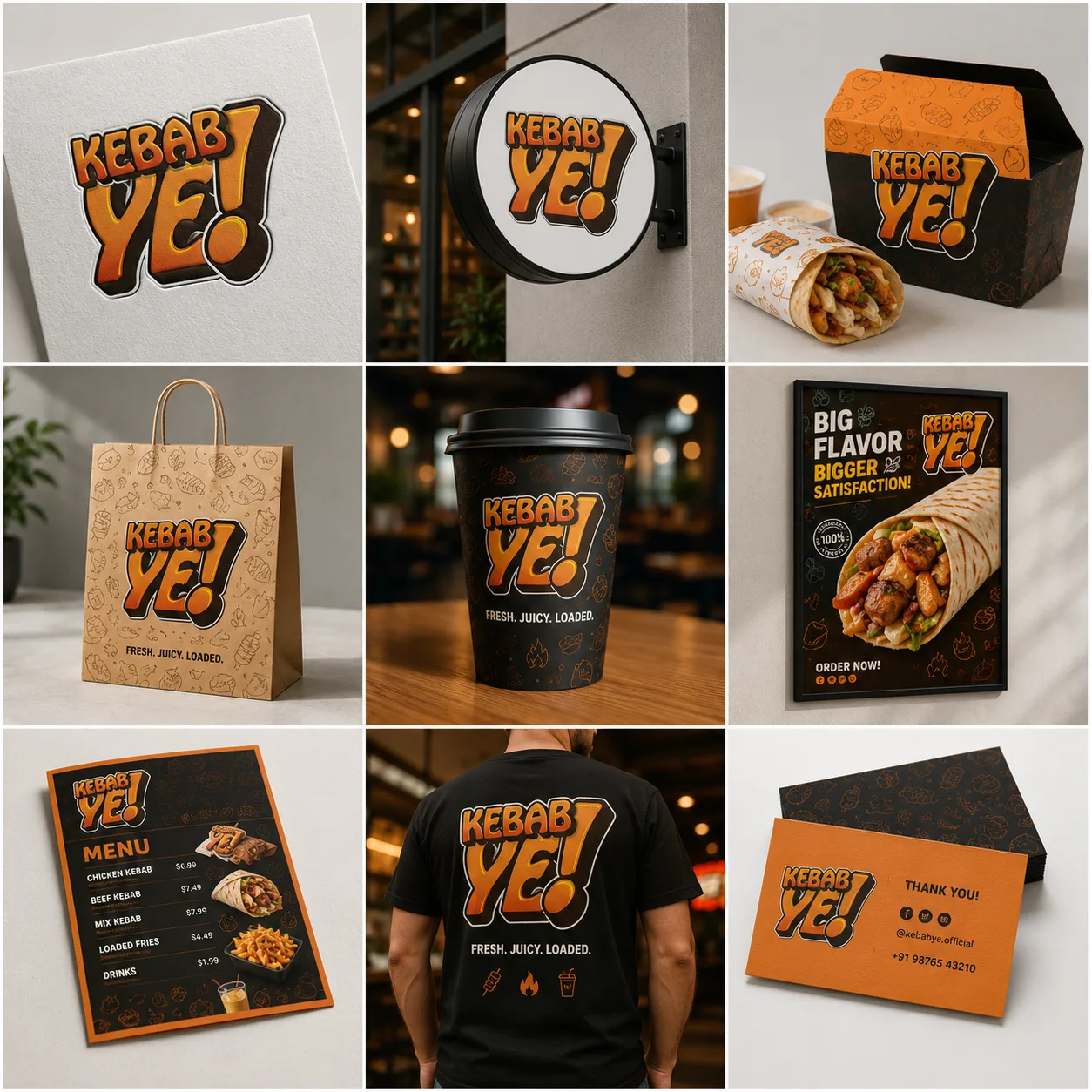 Kebab Ye - Logo Design Kebab Ye logo design by AVFX Sign